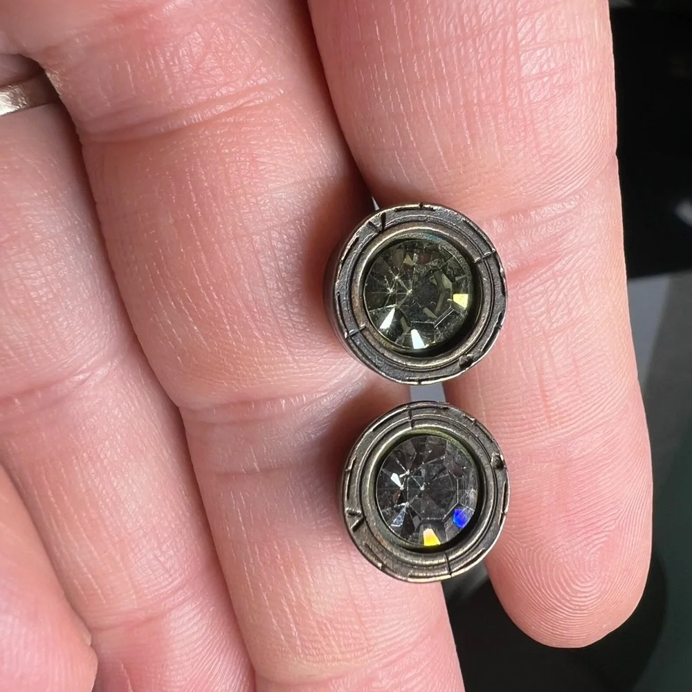 Vintage Patricia Locke stud crystal earrings